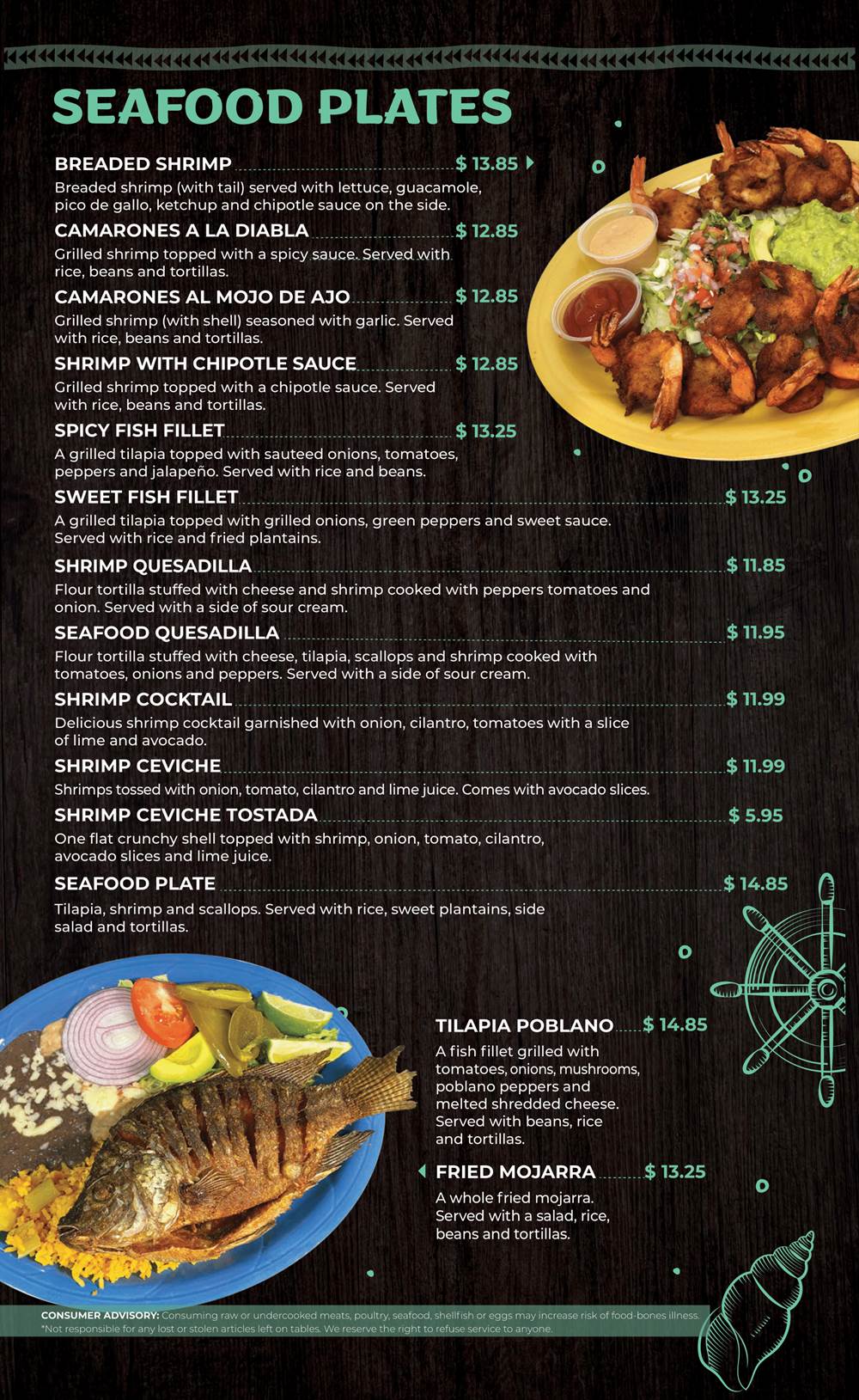 El Dorado Mexican Restaurant - Menu